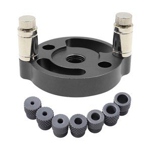 Magideal - Kit De Plantilla De Espiga Autocentrante Vertical De 2/3/4/5/6/8/10 Mm, Perforadora Vertical Para Madera Con Bujes De Perforación Para Carpintería De Opción 1 Negro