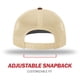 thumbnail image 4 of Gorra de béisbol Richardson 112 Trucker Snapback Split Marrón/Caqui, 4 of 7