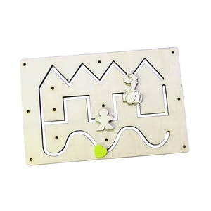 Bothyi - Tablero Ocupado De Madera, Accesorios De Bricolaje, Multifuncional Para Niñas, Niños En Edad Preescolar, Estilo B