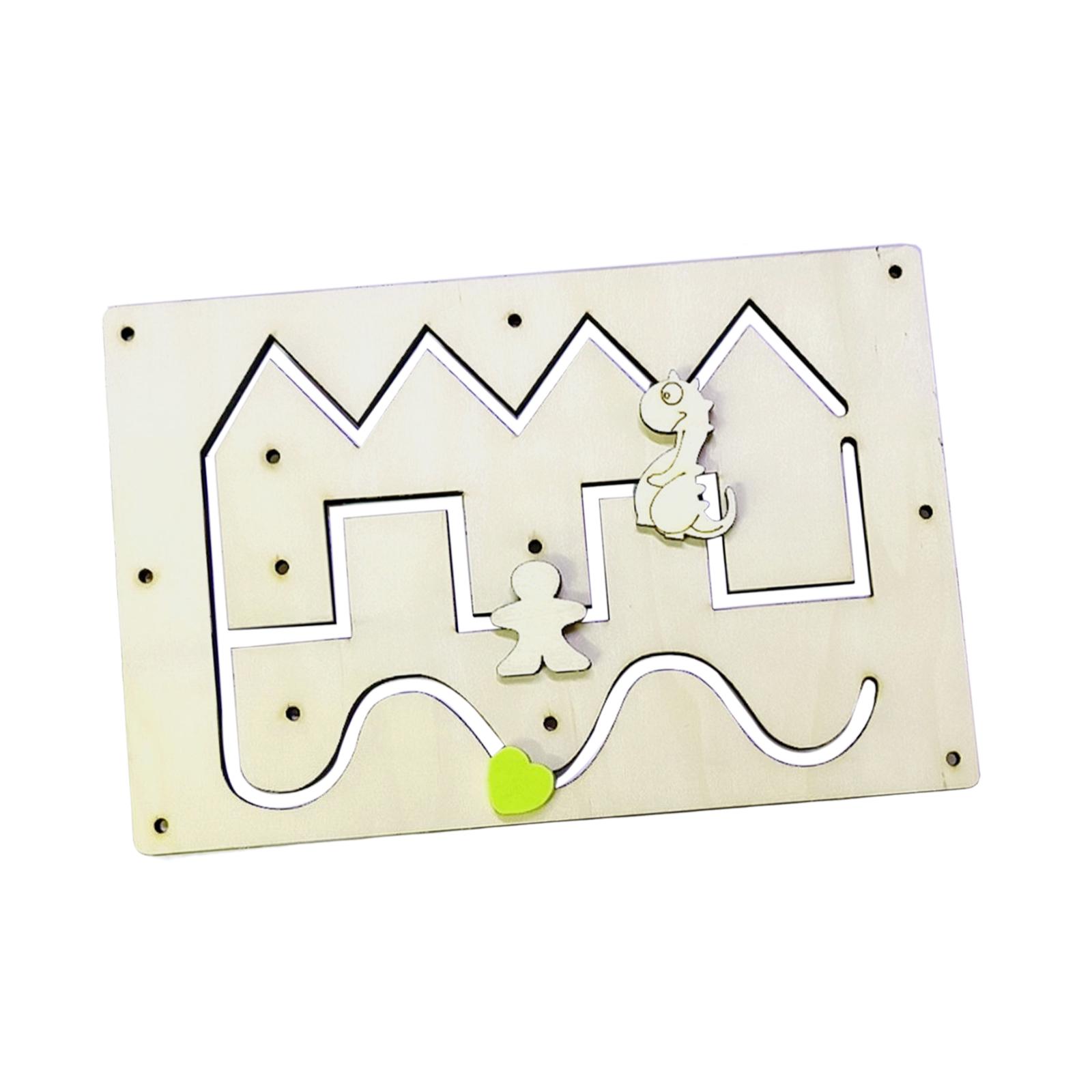 Bothyi - Tablero Ocupado De Madera, Accesorios De Bricolaje, Multifuncional Para Niñas, Niños En Edad Preescolar, Estilo B