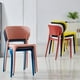 thumbnail image 5 of Pack 4 Sillas Comedor Terraza Roja Apilable PVC, 5 of 6