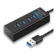thumbnail image 1 of Hub USB 3.0 4 puertos 5Gbps extensor indicador LED azul, 1 of 3