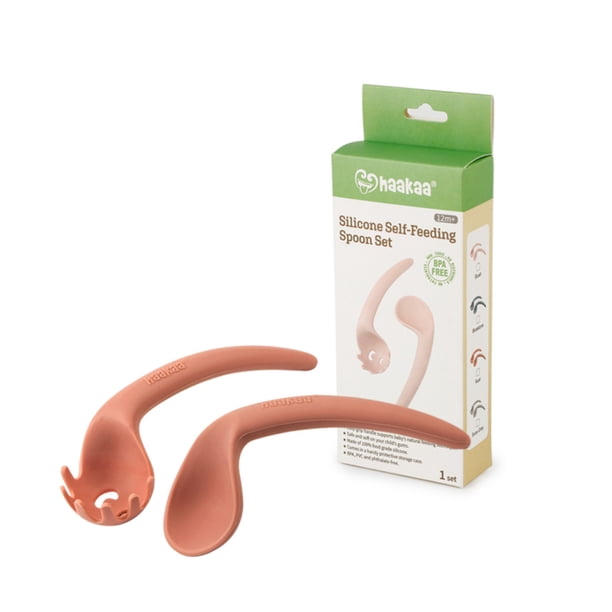 Utensilio para alimentación Cubiertos curvos de silicona Cobre