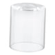 thumbnail image 4 of Pantalla de lámpara de cristal transparente, cubierta decorativa, pantalla cilíndrica, lámpara colgante, lámpara colgante para habitación de luz, , 12cmx15cm, 4 of 5