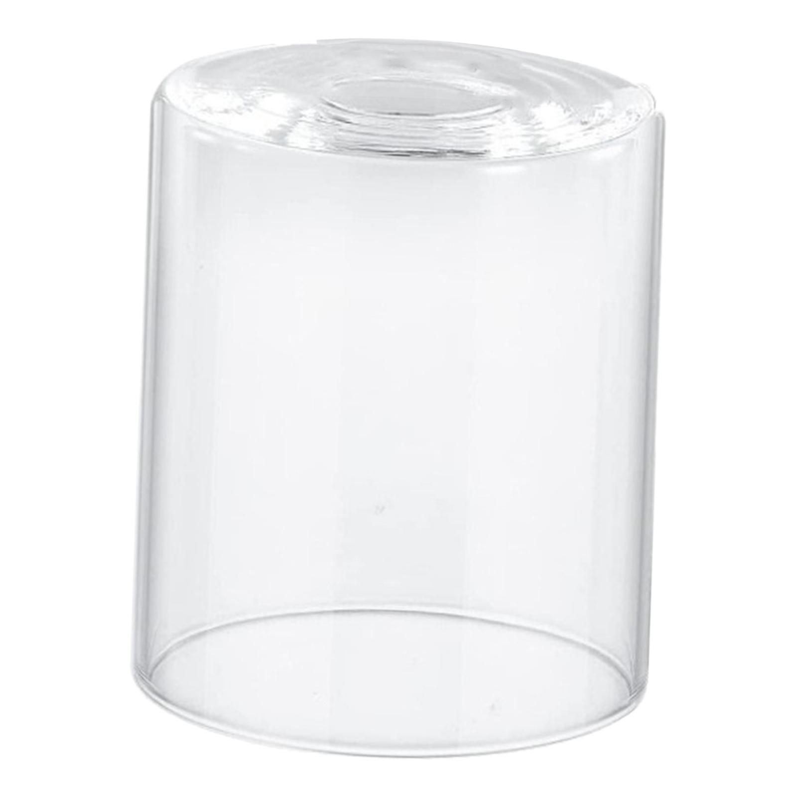 Magideal - Pantalla De Lámpara De Cristal Transparente, Cubierta Decorativa, Pantalla Cilíndrica, Lámpara Colgante, Lámpara Colgante Para Habitación De Luz, , 10Cmx15Cm