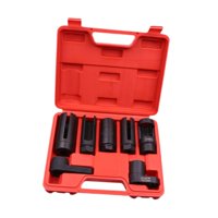 Magideal - Juego De Llaves O2 De Presión De Aceite Para Coche, Herramienta De Instalación, Acero De Aleación Multifuncional Con Estuche De Transporte, Extractor