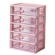 thumbnail image 1 of Organizador De Cajones De Escritorio Estuche Organizador De Cosméticos Para Tocador 5 Cajones Rosa, 1 of 5