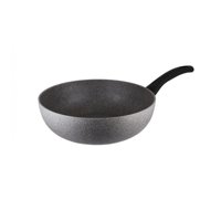 Wok Con Mango 28Cm Ferrara Granito Gris Ballarini