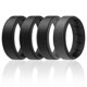 thumbnail image 1 of Anillo de silicona ROQ para hombre, paquete de 4 unidades, transpirable y cómodo, 1 of 4
