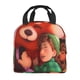thumbnail image 2 of Red Bolsa Térmica Portátil con Forro de Aluminio Grueso, Bolsa Térmica Impermeable y Hermética para Trabajo, Escuela y Picnic, Nevera Portátil para Entrega de Comida para Adultos y Niños 22*20*13cm, 2 of 6