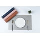 thumbnail image 1 of XmhyTop Juego de 4 Manteles Individuales de Piel Sintética, Impermeables, Fáciles de Limpiar, Resistentes al Calor y Antideslizantes para Uso Interior y Exterior, 45*30cm, Estilo A, Plateado, 1 of 5