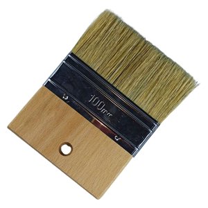 Bothyi - Pincel De Pintura Con Mango De Madera Grande, Pincel De Pintura Artística Para Polvo De Madera De Valla, Cerdas De 4 Pulgadas Y 5,1 Cm