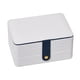 thumbnail image 2 of Caja De Almacenamiento De Joyas Cuero De PU Portátil Grande Para Anillos De Cuidado De Joyas Ni?as Blanco, 2 of 5