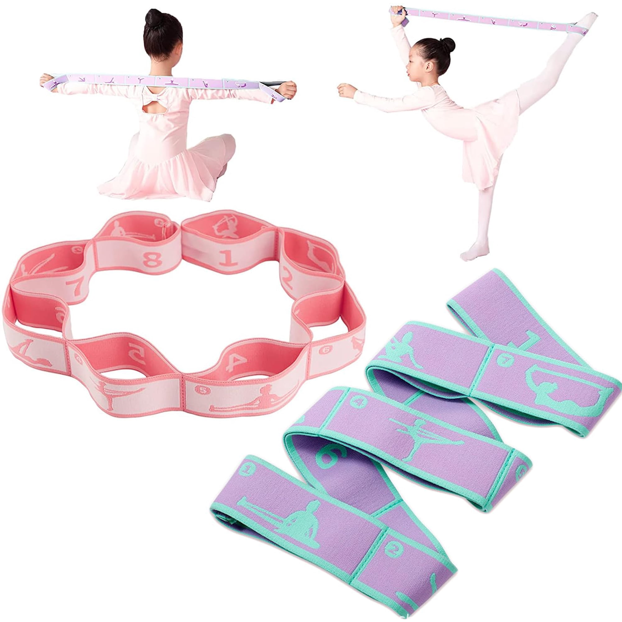 Price Xes - Correas Elásticas Para Hacer Ejercicio, Yoga Y Estiramientos Para Niños, 2 Unidades