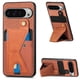 thumbnail image 1 of Funda Resistente para Google Pixel 9 Pro XL con Tarjetero y Soporte, Diseño Magnético Marrón, 1 of 4