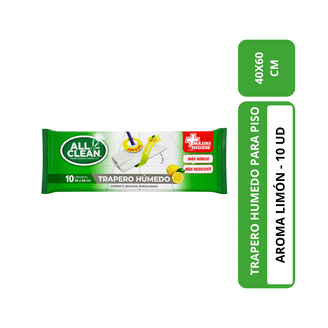 Trapero Humedo Para Piso Aroma Limon Nuevo
