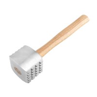 Magideal - Ablandador Con Mango De Madera, Mazo Para Carne, Ablandador De Pollo, Práctico Martillo Para Carne, Herramienta Para Ablandar Carne Para El