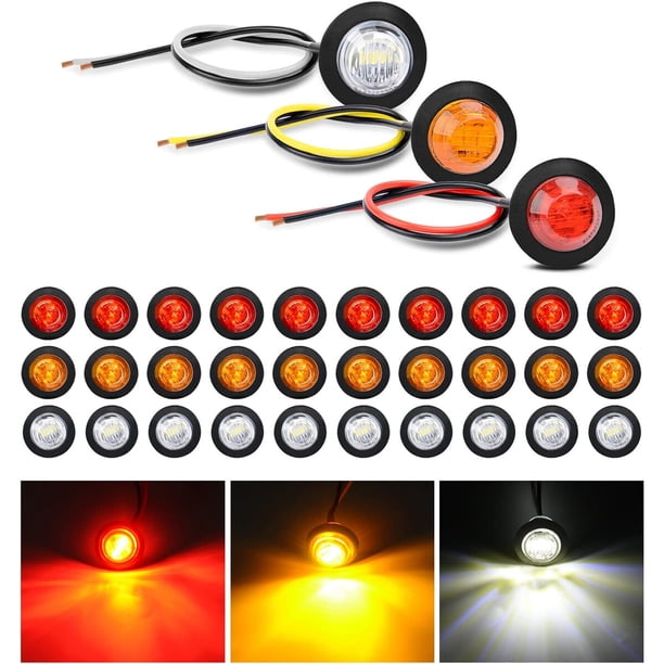 Luz LED Nilight redonda de 34 pulgadas, kit de 30 unidades impermeables para vehículos