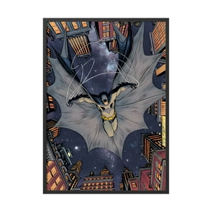 Creango - Cuadro Poster Enmarcado Batman Detective Comic Super Heroe Decorativo