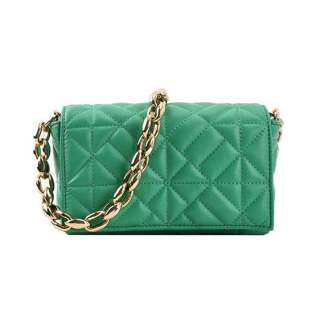 Bolso bandolera, bolso de hombro cuadrado con cadena y diseño de nicho