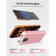 thumbnail image 4 of Cargador portátil Rngsnoy 12000mAh 22.5W de carga rápida rosa, 4 of 9