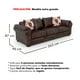thumbnail image 3 of Sofá 4 Cuerpos XL Con Resorte Estructural Grandón Envejecido Café Oscuro, 3 of 3