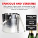 thumbnail image 4 of Cubo de Hielo Chef Craft de Acero Inoxidable 3 L con Pinzas, 4 of 7