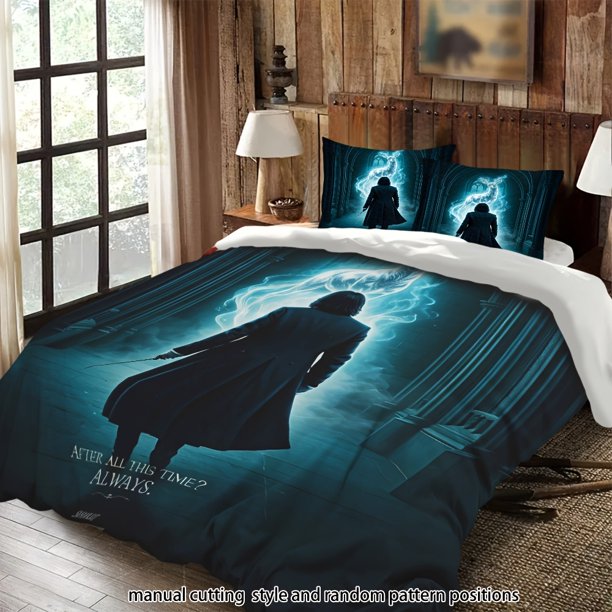Bedding Mysterious Figure And Glowing Deer-Shaped Phantom All-Season Machine Washable Includes Pillowcases Suitable for Bedroom Guest Room Dormitory Holiday Dec
