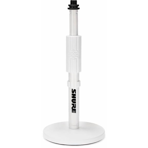 Soporte de micrófono de escritorio Shure by Gator ajustable 27-41 cm blanco