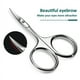 thumbnail image 2 of Eyebrow Scissors Curved Blade Cuticle Scissors Professional Stainless Steel Manicure Trimmer Hair Remover Tool Facial Hair Nose Hair Scissors, 2 of 2