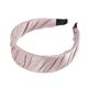 thumbnail image 5 of Unique Bargains 1 Pc Diadema Ancha Pliegues Satén Accesorios para el Cabello Rosa, 5 of 5