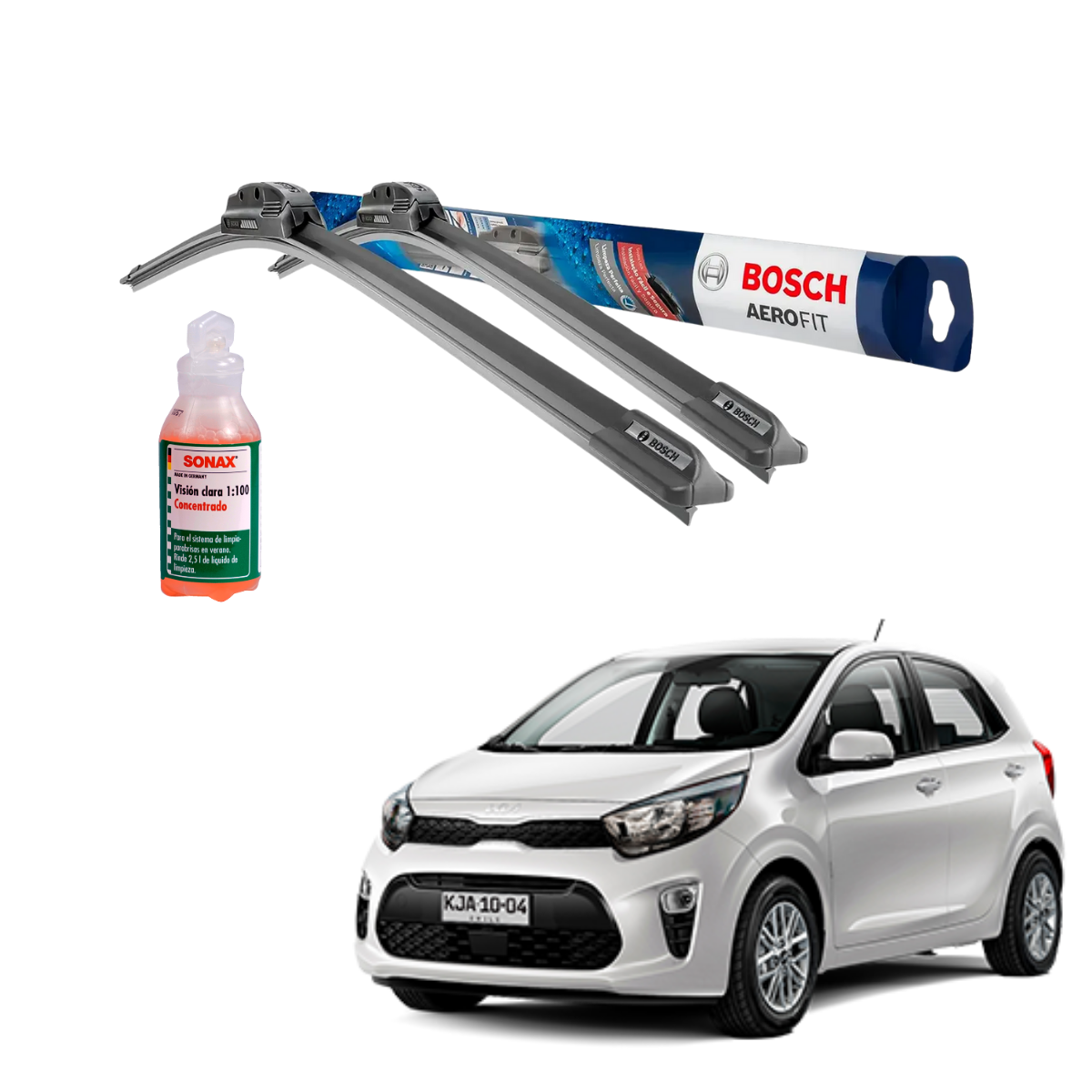 Plumillas Bosch Aerofit Para Kia Morning 2018-2024