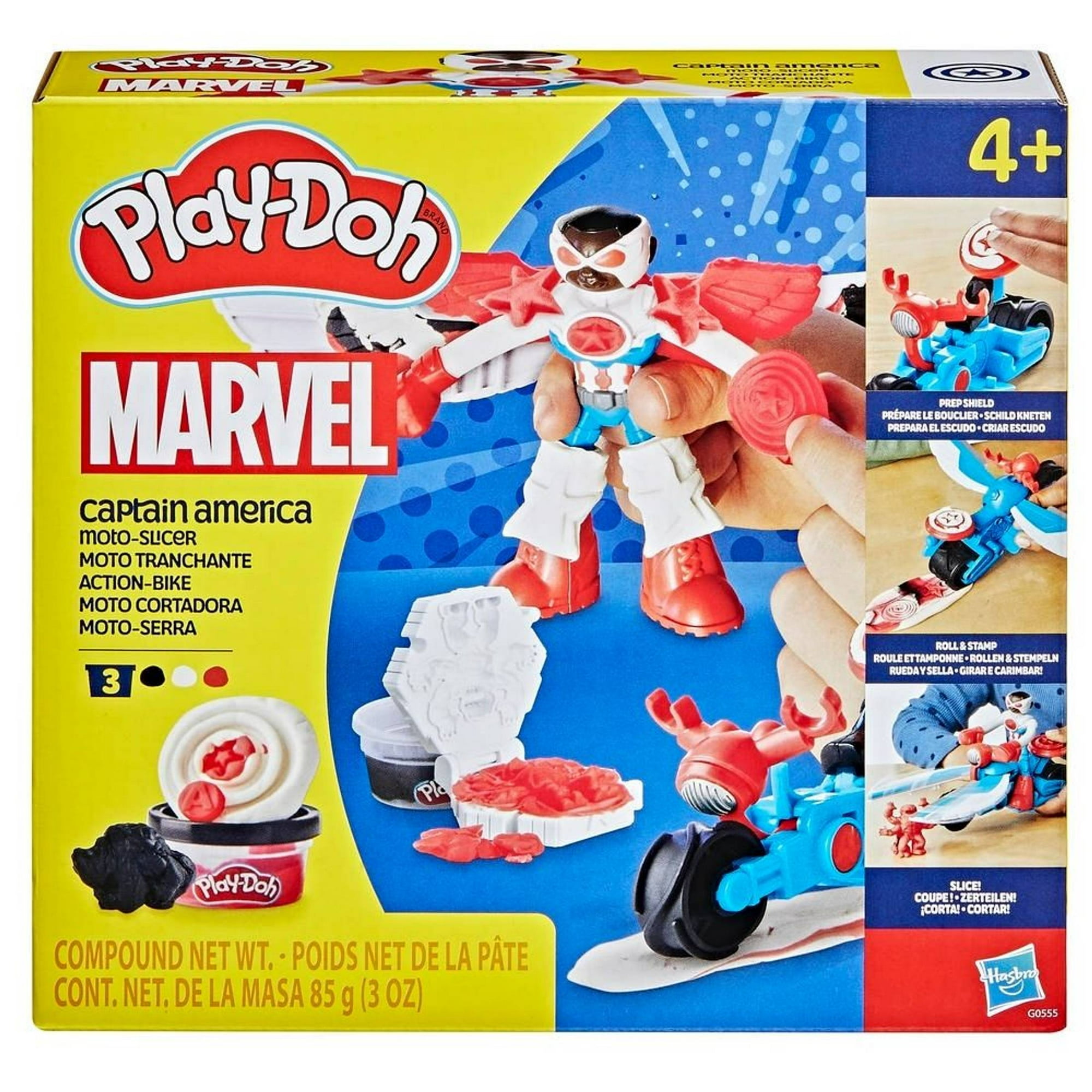 Set De Masa Moldeable Play-doh Marvel Capitán América