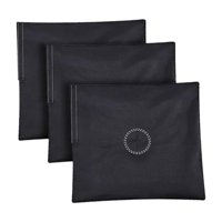 Ioensy - 3 Bolsas De Arena Negras De Lona, Prácticas Bolsas De Peso Para Carpas, Cenadores Y Sillas De Pesca.