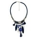 thumbnail image 3 of joyas vintage borlas turquesa gargantilla collar bohemio declaración azul, 3 of 3