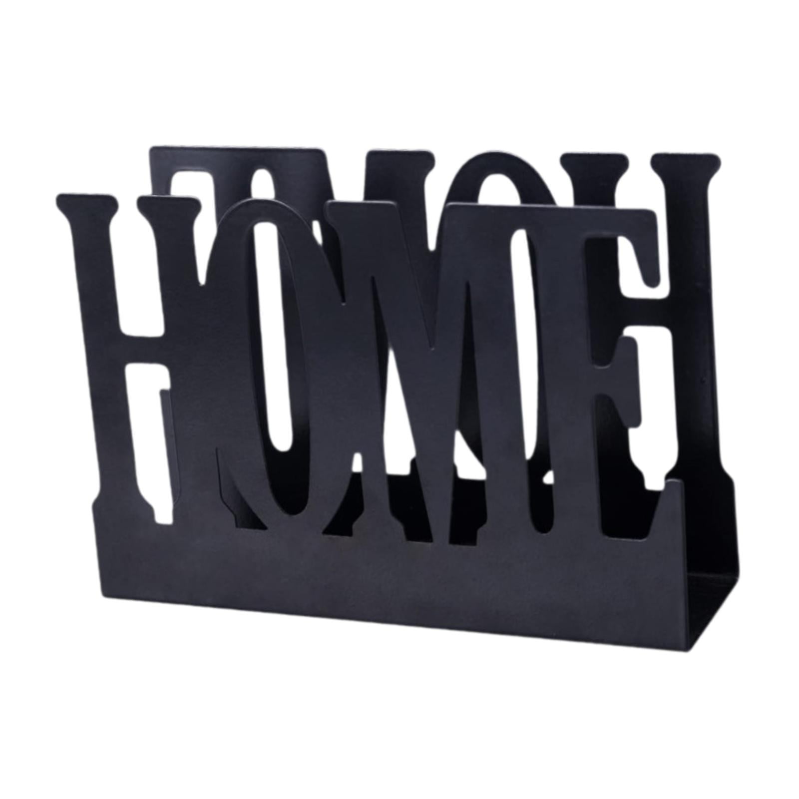 Magideal - Servilletero Vertical Para Decoración De Mesa De Comedor, Dispensador De Pañuelos, Soporte De Papel De Metal Moderno Para Mesa De Comedor, Decoración