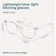 thumbnail image 4 of Gafas de bloqueo de luz azul Gaoye transparentes para computadora, 4 of 7
