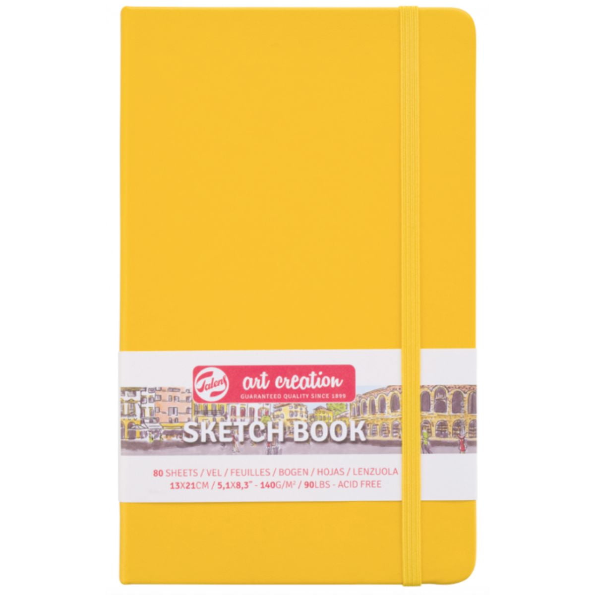 Libreta Art Creation Amarillo Dorado 13x21cm 140gr 80hjas.