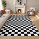 thumbnail image 3 of Alfombra Terrug Area Cuadros Blanco y Negro 160x230 cm, 3 of 3