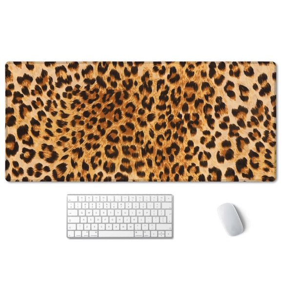 Alfombrilla de Escritorio SSOIU 90x40 cm Estampado Leopardo Impermeable