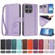 thumbnail image 4 of Funda Cartera Trébol para Motorola Moto G67 Power 5G con Ranuras Tarjetas y Carga Inalámbrica Morado claro, 4 of 6