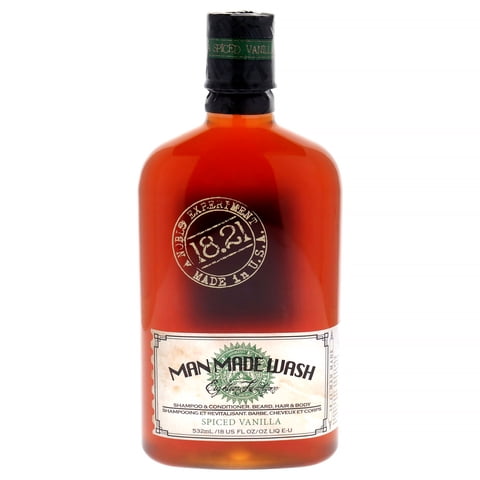 18.21 Man Made - -In- Champú Man Made Wash - Vainilla Especiada De Man Made Para - Acondicionador Y Gel De Baño