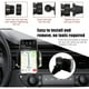 thumbnail image 4 of Soporte universal de cristal para teléfono de coche - Ajustable en 360 grados, seguro para el salpicadero, la rejilla de ventilación y el parabrisas - Compatible con todos los smartphones-Colorido, 4 of 5