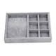 thumbnail image 1 of Caja De Bandeja De Exhibición De Joyería Apilable De Terciopelo Gris Para Rejilla De Joyería, 1 of 5