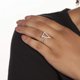 thumbnail image 2 of Anillo Sole du Soleil Lupine para mujer chapado en oro blanco de 18k, 2 of 4