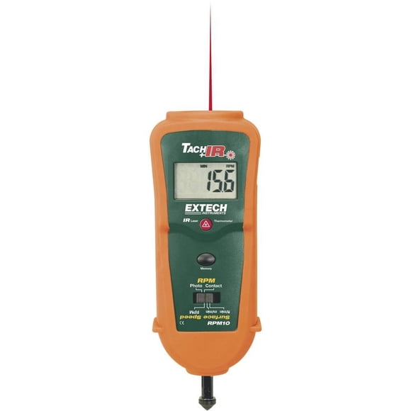 Tacómetro Extech RPM10 con termómetro infrarrojo