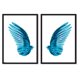 thumbnail image 1 of Set de Cuadros Blue Wings con Marco Negro, 1 of 1