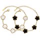 thumbnail image 1 of Pulsera Noufwa 16,5 cm + 6 cm, Oro, Trébol de Cuatro Hojas, 1 of 5