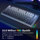 thumbnail image 5 of Teclado inalámbrico Redragon K757GG-WL 75% RGB Hot-Swap, 5 of 9