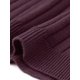 thumbnail image 5 of INSPIRE CHIC Vestido de Punto Acanalado para Mujer con Cuello en V y Manga Larga, Casual de Otoño Invierno con Dobladillo Plisado, Línea A, Midi, Talla S, Color Púrpura Oscuro, 5 of 6